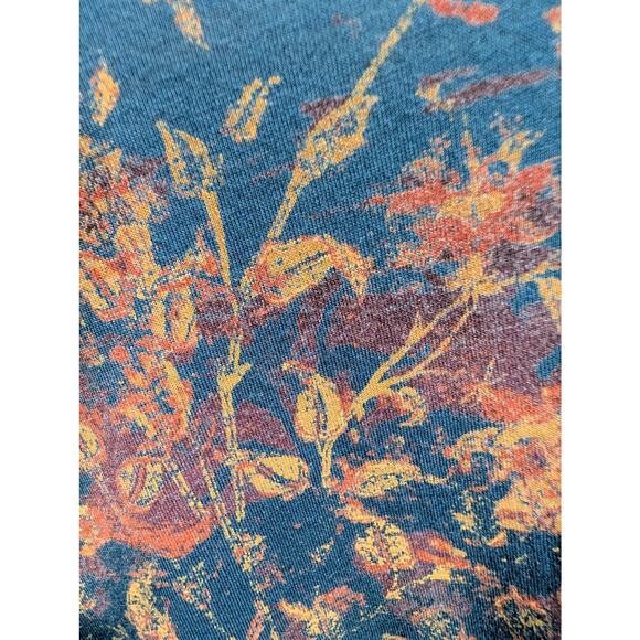 Peruvian Connection Floral Print Pima Cotton Modal Long Sleeve Tunic Top XS/S - Picture 6 of 8